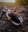 Silver Obsidian Pendant