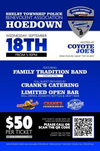 Shelby Township Police Fundraiser @ Coyote Joes | FTB Acoustic 