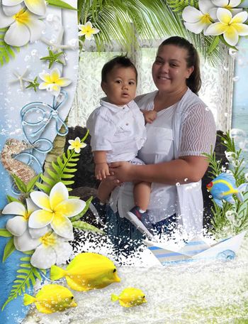 Joyce & baby Togia
