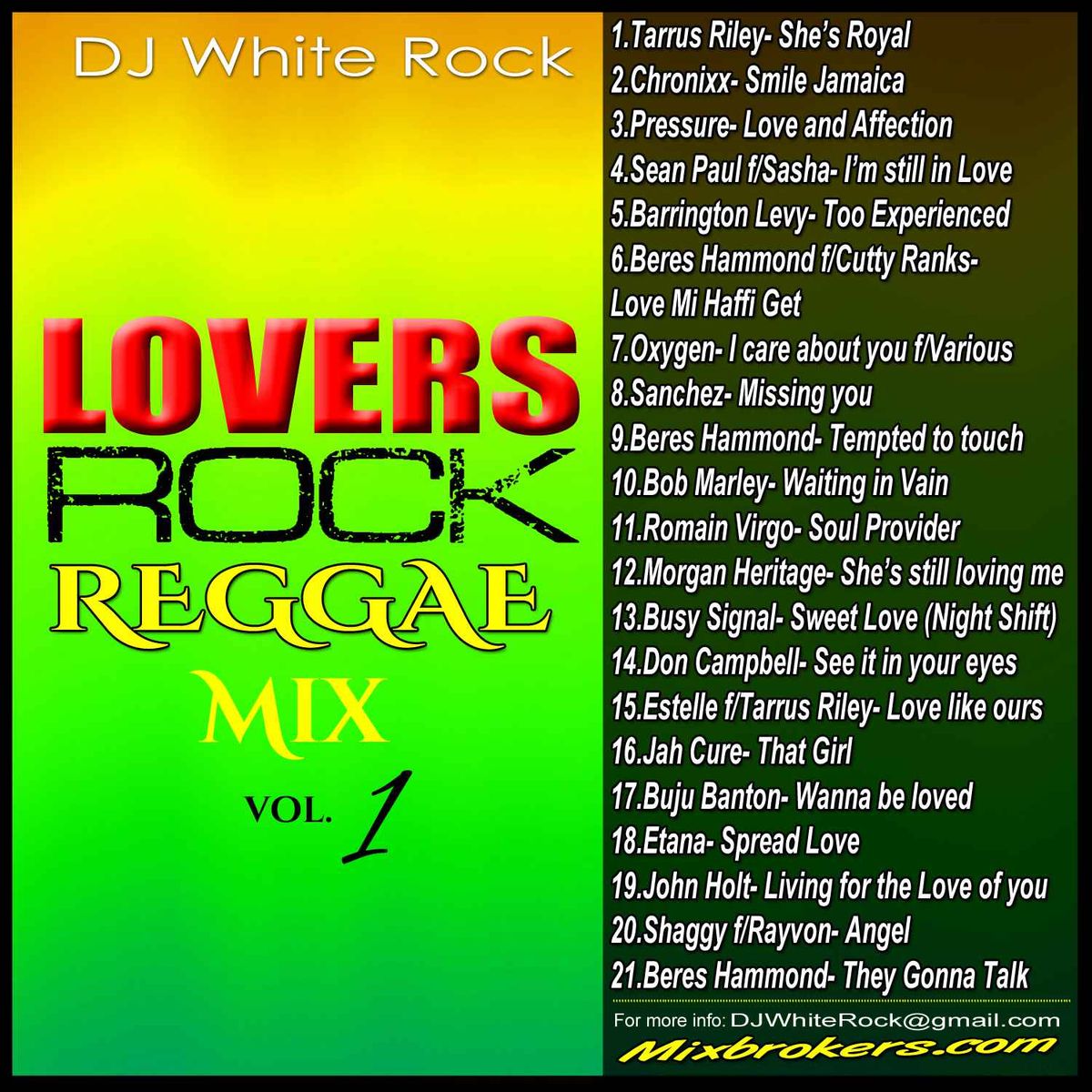 Lovers Rock Reggae Mix Vol.1 - CD