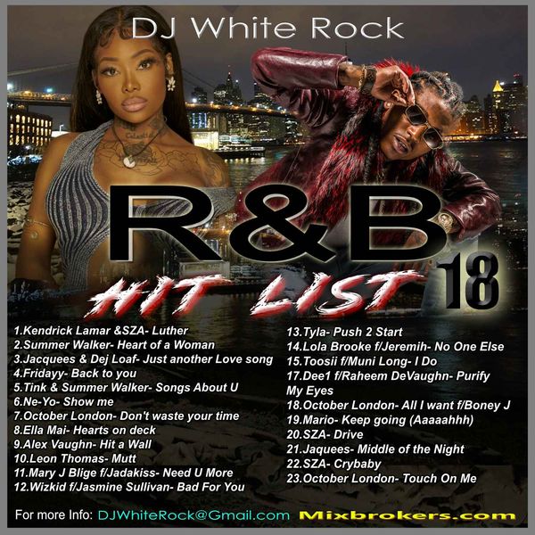 R&B HIT LIST Pt.18 - CD - DJ White Rock