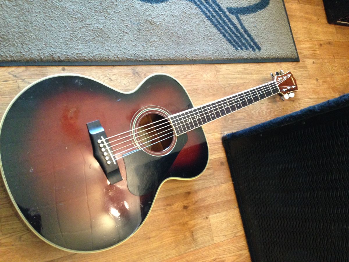 1980s Yamaha CJ 818 SB Tobacco Sunburst Acoustic Guitar