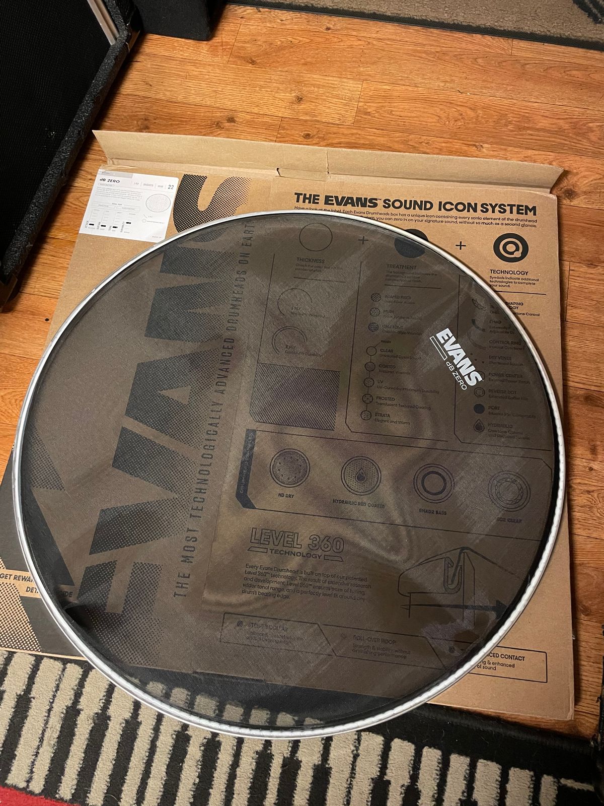 Evans 22'' dB Zero Bass Drum Head