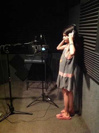 First time in studio at 8!
