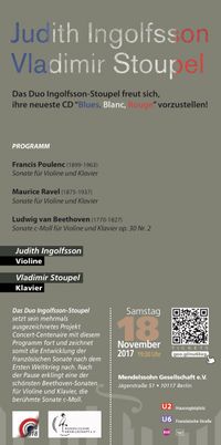 "Duo Plus" - Recital: Duo Ingolfsson-Stoupel