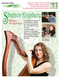 CrossCurrents Caledon presents Shannon Kingsbury with Gary Diggins & Tricia Brubacher