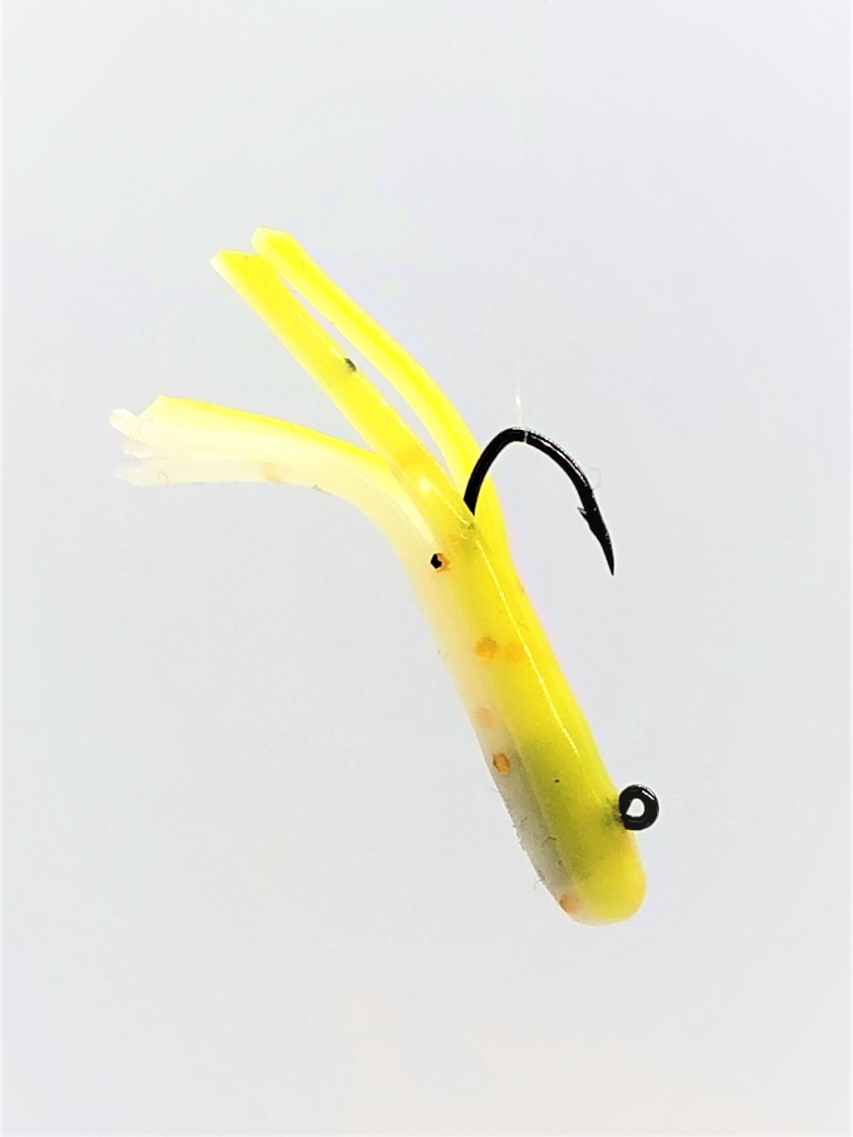 WHITE GOLD YELLOWTOP MINIJIG TUBE BAIT
