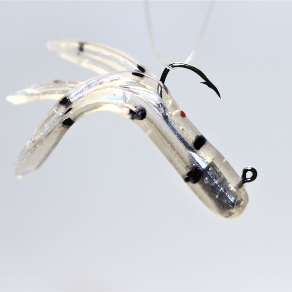 CLEAR PEARL MEALIE MINIJIG TUBE BAIT