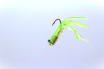 FLO GREEN ON GOLD CUSTOM MINIJIG TUBE BAIT