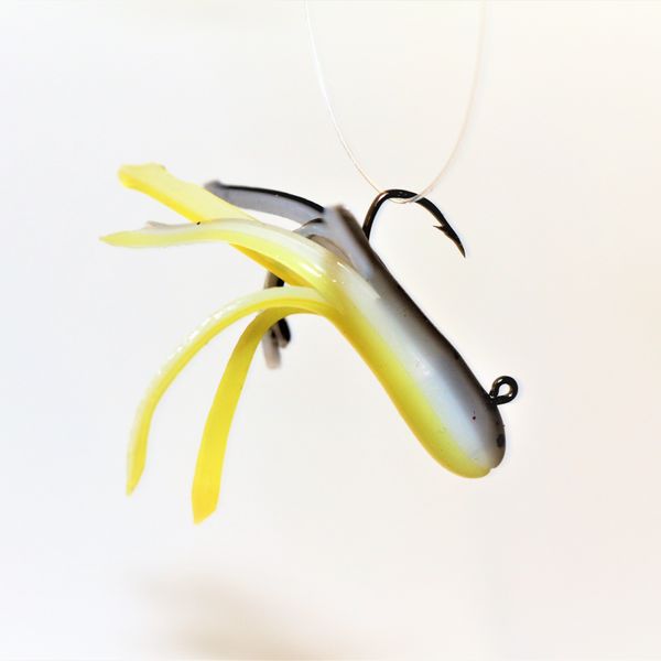 YELLOW SMOKETOP TRICOLOR MINIJIG TUBE BAIT