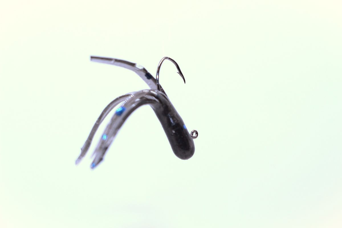 BLACK BLUE FLAKE CUSTOM MINIJIG TUBE BAIT