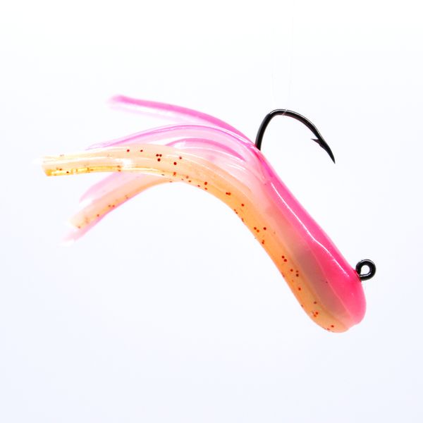 HOT PINK-GOLD TRICOLOR MINIJIG TUBE BAIT