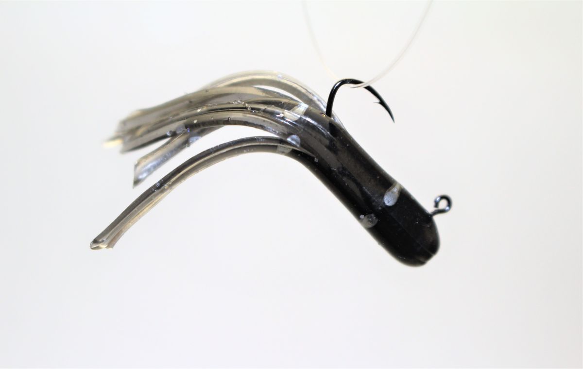 BLACK / SILVER MEALIE MINIJIG TUBE BAIT