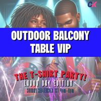 The T-Shirt Party Labor Day Edition Outside Balcony VIP Table