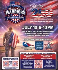 Christian Vegh/Slight Return Salute our Warriors Event with TBA Special Guest
