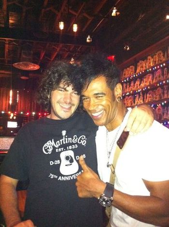 Neal Evans(SOULIVE) and I.
