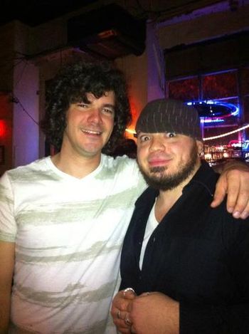 My buddy Ciro and I jamming at the Back Fence in the village. He is one of Jersey's finest.
