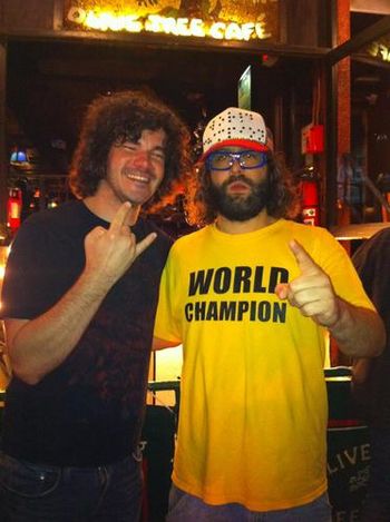 Me and that dude from 30 Rock. He is incredible on the stand up.
