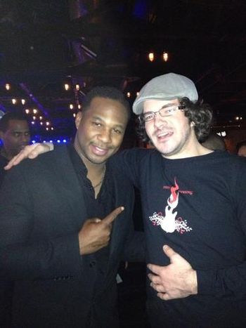 Lap steel legend Robert Randolph and I @Brooklyn Bowl in Nov 2012.
