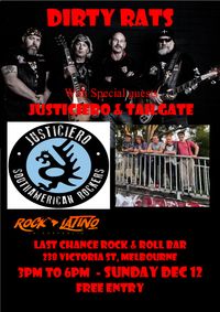 Dirty Rats with Justiciero and Tailgate at the Last Chance Rock and Roll Bar