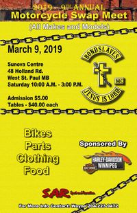 9TH ANNUAL BONDSLAVES MC WINNIPEG SWAP MEET