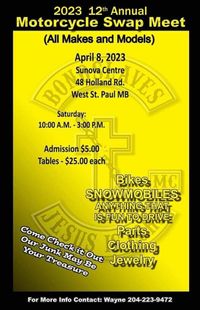 BONDSLAVES MC 2023 12th Ammual Motorcycle Swap MSun Nova eet