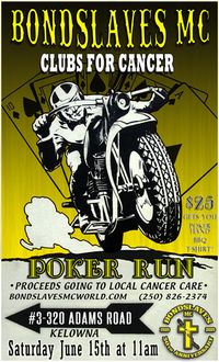 Clubs for Cancer Poker Run (Kelowna, BC)