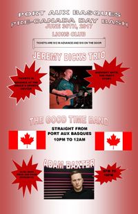 Adam BaxterAdam Baxter- Different but Polite 2017 Atlantic Tour, with Jeremy Dicks Trio