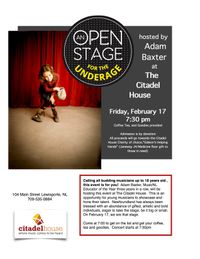 Open Stage for the Underage, hosted by Adam Baxter