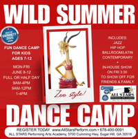 1st day of Dance Camp #2: Wild Summer- Zoo Style