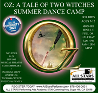 1st day of Dance Camp #1: OZ: A Tale of Two Witches- Running Mon-Fri