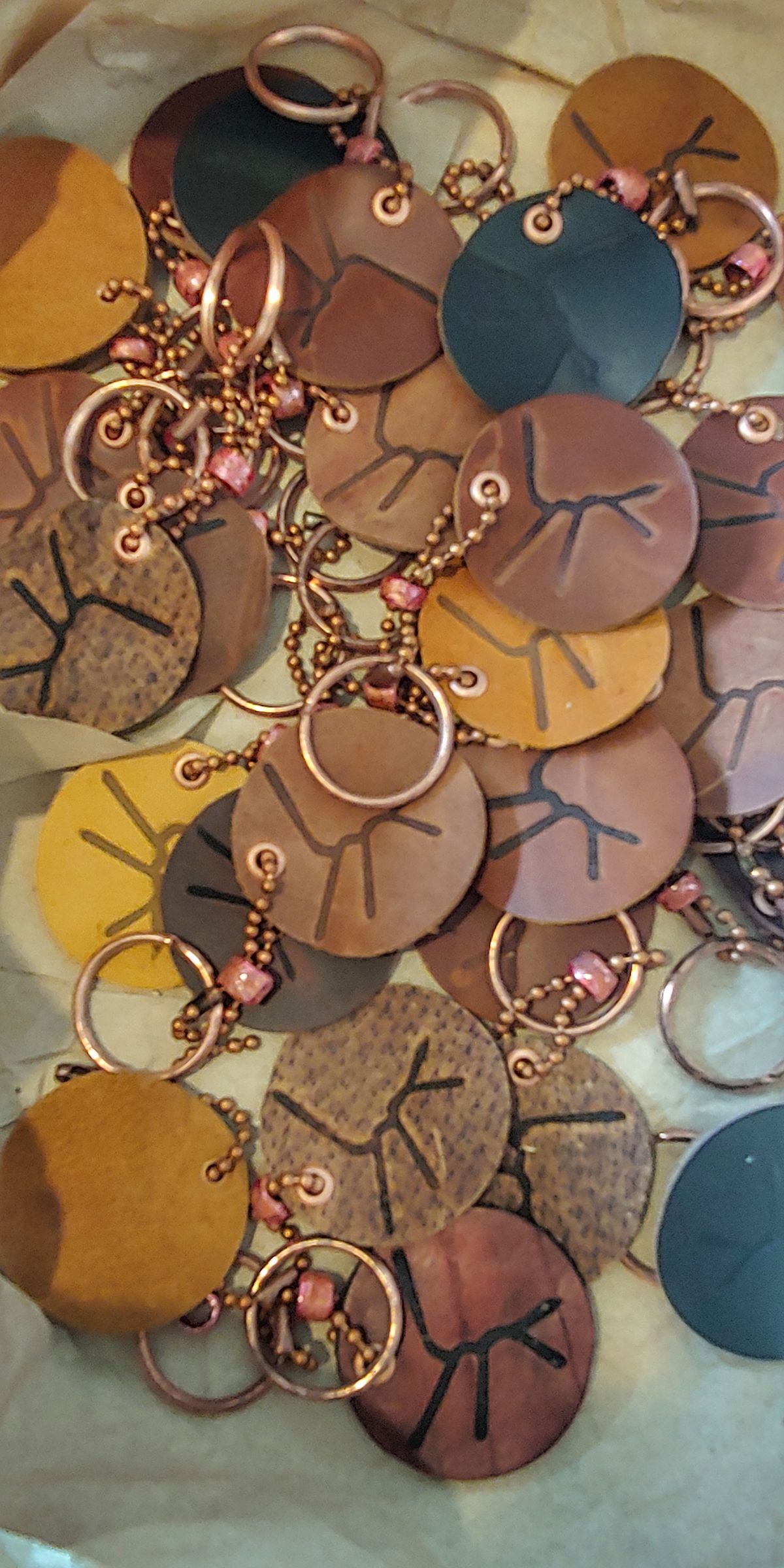 Keychain - Leather Logo 