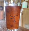 Pint Glass Coozie - Leather Logo
