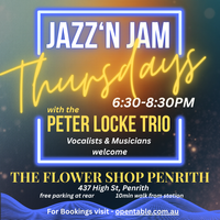 Jazz 'n Jam Thursdays with the Peter Locke Trio
