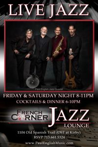 PAUL ENGLISH JAZZ QUARTET-SEASON OPENER!