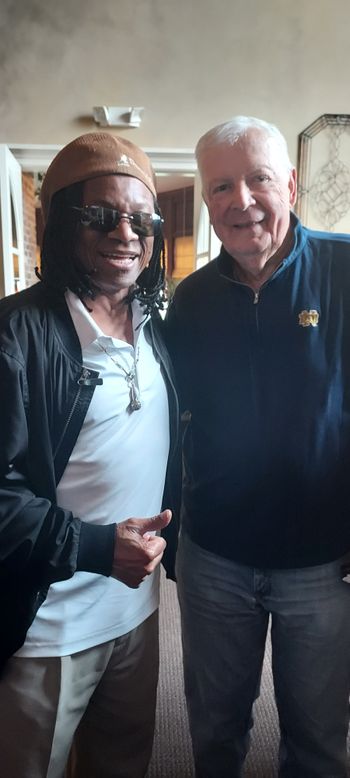 Darryl Buchanan with Former Notre Dame Basketball coach Digger Phelps
