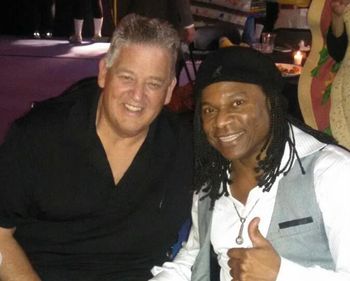 Darryl B & former Notre Dame football coach Charlie Weiss
