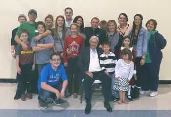 Dad and his grandkids on his 95th birthday
