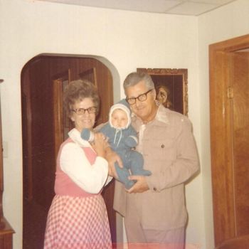 Maxine and Percy with Brian, age 1
