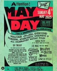 May Day @1in12 with Vince Cayo, Lewis Pugh and more
