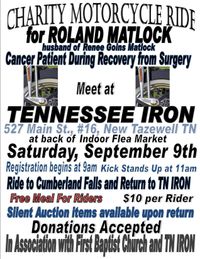 Motorcycle Ride and Benefit for Rowland Matlock