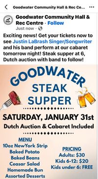 Goodwater Annual Bonspiel Cabaret
