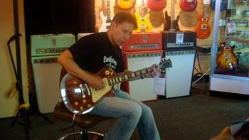 Guitar shopping at Sam Ash - my new baby??
