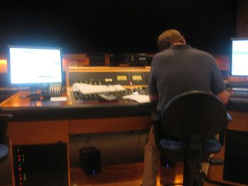 Engineer Chris Bellman hard at work.
