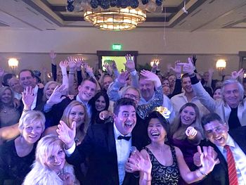 Ricky making friends on the dance floor at the Alfond Inn - 2016
