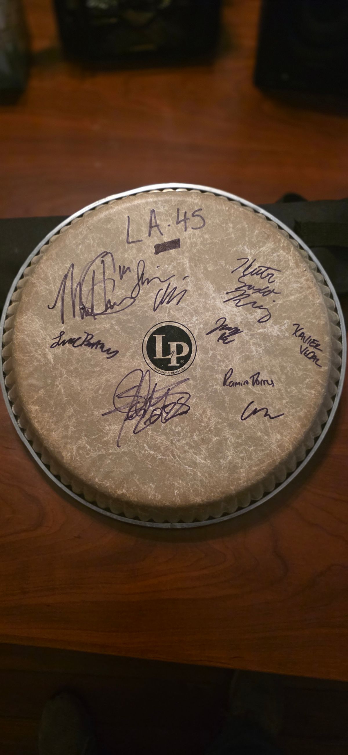  🥁 12" LP Conga Head – Played by Amy Torres, Signed by LA 45
