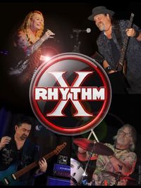 Sitting in on guitar with Rhythm X