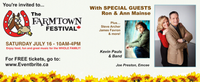Kevin Pauls & Steve Archer at Farmtown Festival 