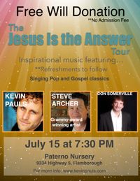 Jesus Is The Answer Tour