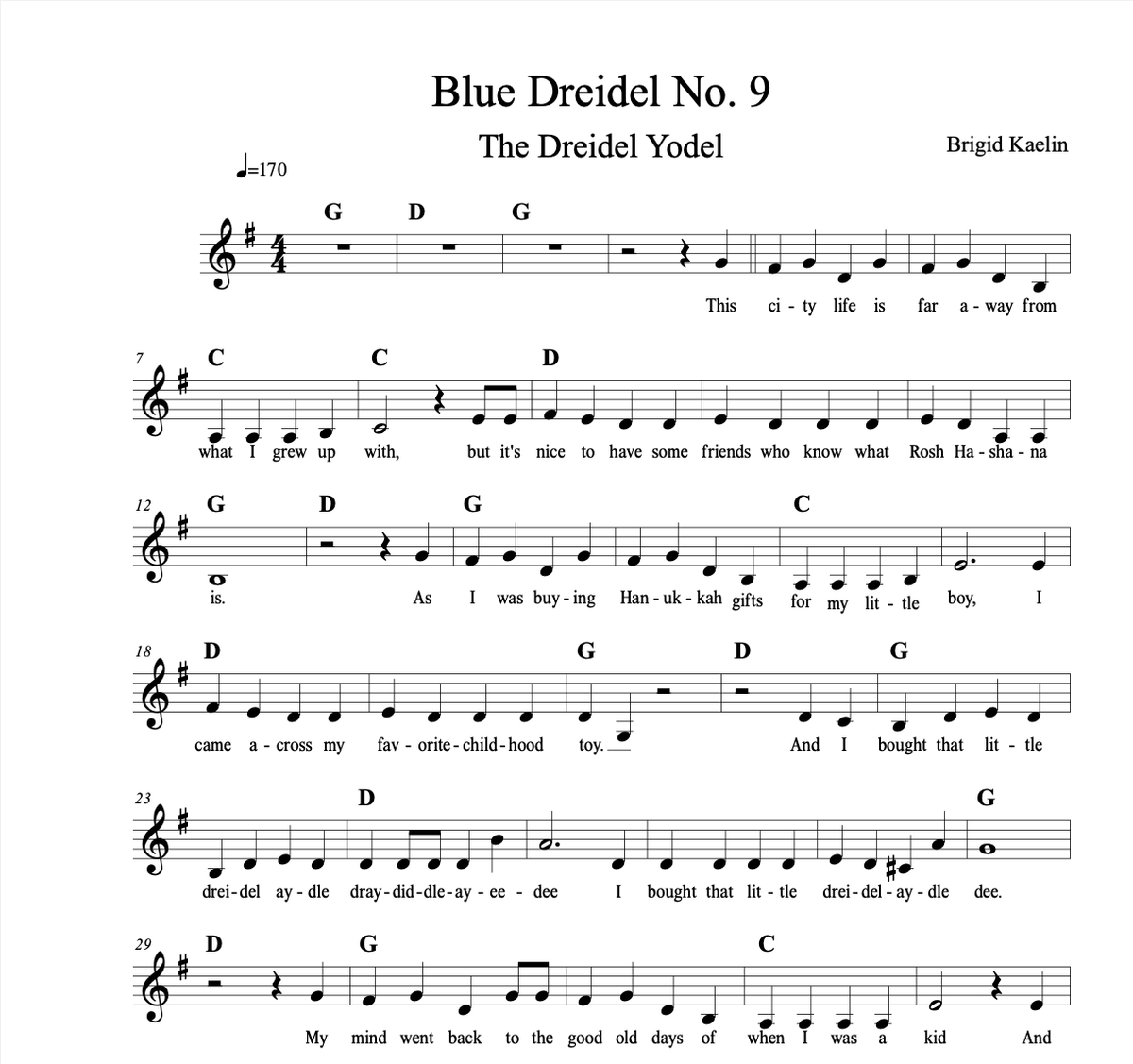 Blue Dreidel No. 9 